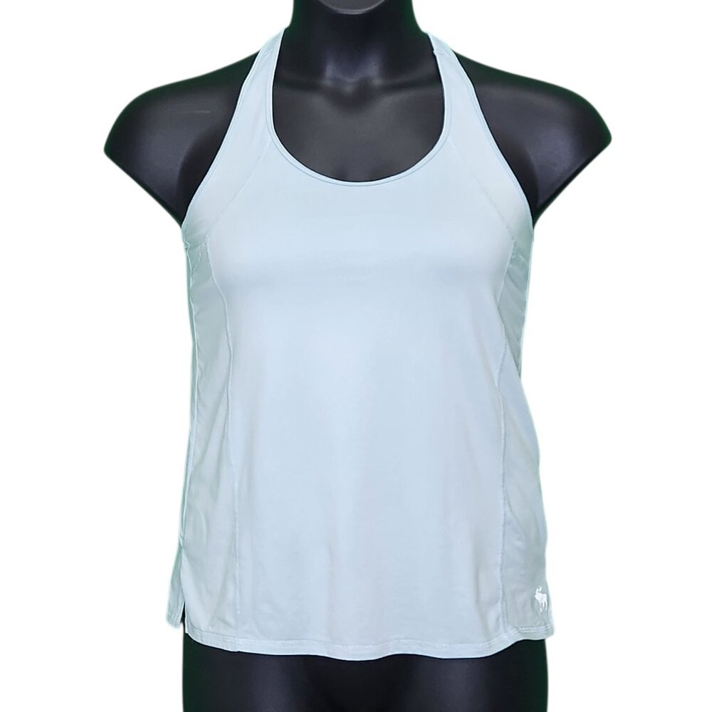 Abercrombie & Fitch Active Racerback Tank Top Girls 15/16 Blue Athletic NN07